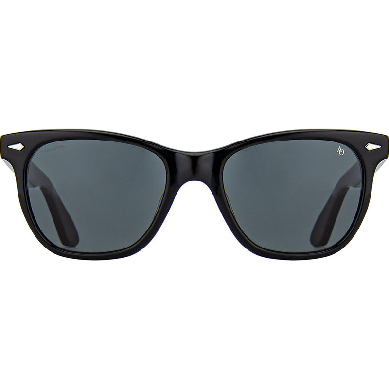 American Optical Saratoga Sunglasses 55-14-140mm | Black Polarized Grey Nylon