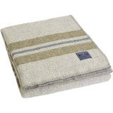Faribault Cabin Wool Twin Blanket | Smoke/Olive B3BNGY1205