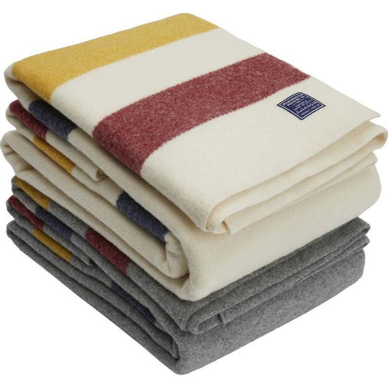 Faribault Revival Bed Blankets | Wool Bone Multi B1RSNA1328 King
