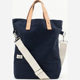 Blk Pine Classic Canvas & Leather Tall Tote Bag | Navy