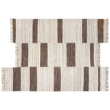 Revival Rugs Block Panel Flatweave Wool Rug | Oat