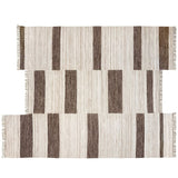 Revival Rugs Block Panel Flatweave Wool Rug | Oat