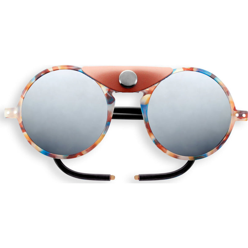 Izipizi Glacier Sunglasses | Blue Tortoise With Brown Shields