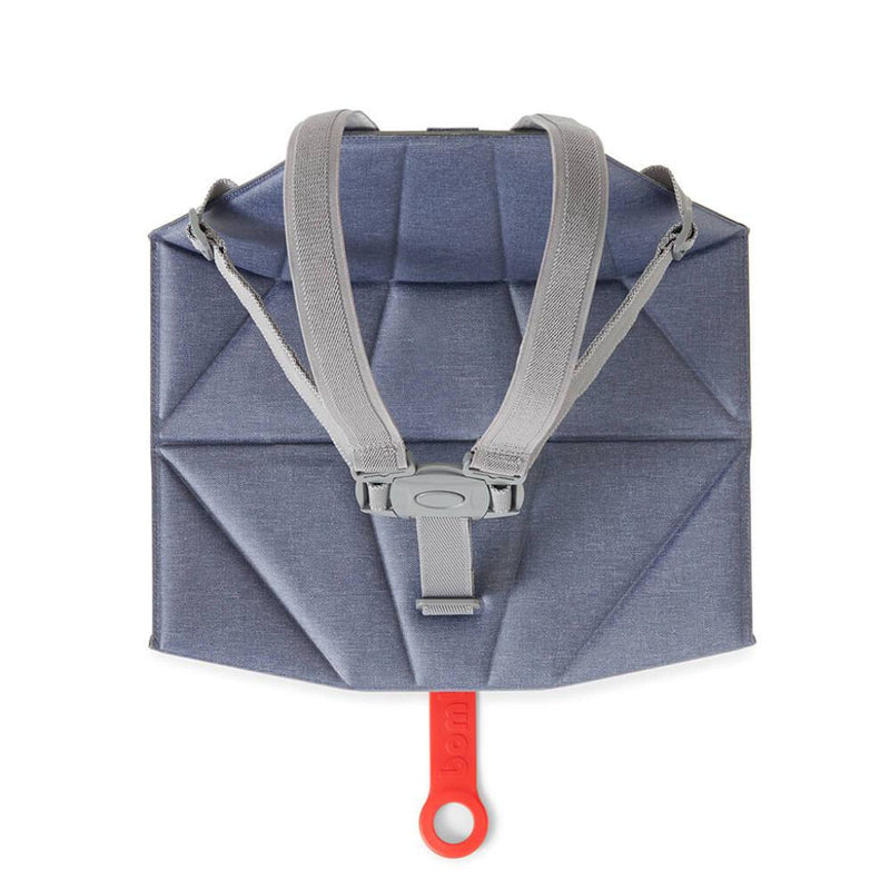 Bombol Pop-Up Booster Seat w/ Carry Bag & Seat Cover | Denim Blue