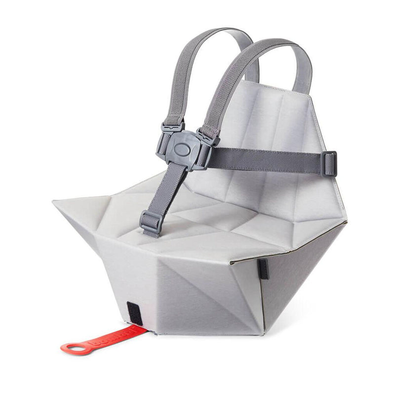 Bombol Pop-Up Booster Seat w/ Carry Bag & Seat Cover | Pebble Grey