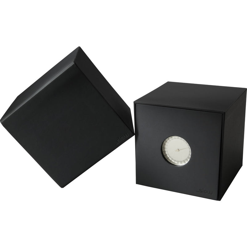 slow Jo 05 Silver Watch | Black Leather X000FGLSF7