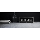 LEFF Amsterdam Brick Wall/Desk Clock | Stainless Steel/Black