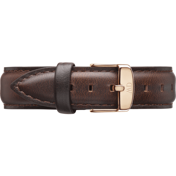 Daniel Wellington Classic Bristol Brown Leather Women's Wristband | Rose 0711DW