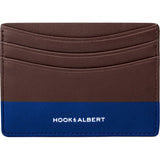 Hook & Albert Color Dipped Card Holder Wallet | Brown & Navy LCHCDBRN-NVY-OS