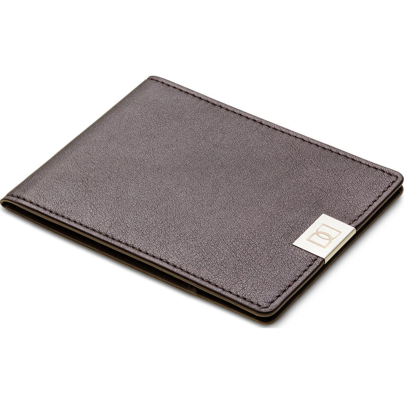 DUN Wallets Original Leather Bi-Fold Wallet  | Brown/Silver- DUN01BRS