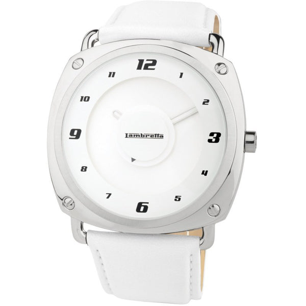 Lambretta Brunori Watch | Leather White 2074WHI