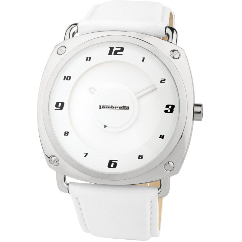 Lambretta Brunori Watch | Leather White 2074WHI