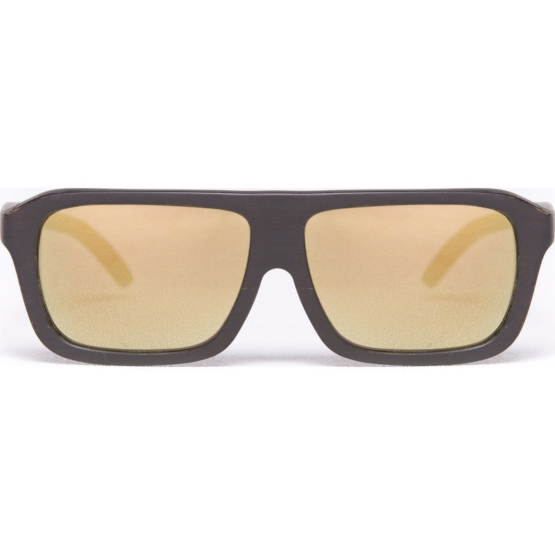 Proof Bud Wood Ebony Gold Sunglasses | Gold Lens