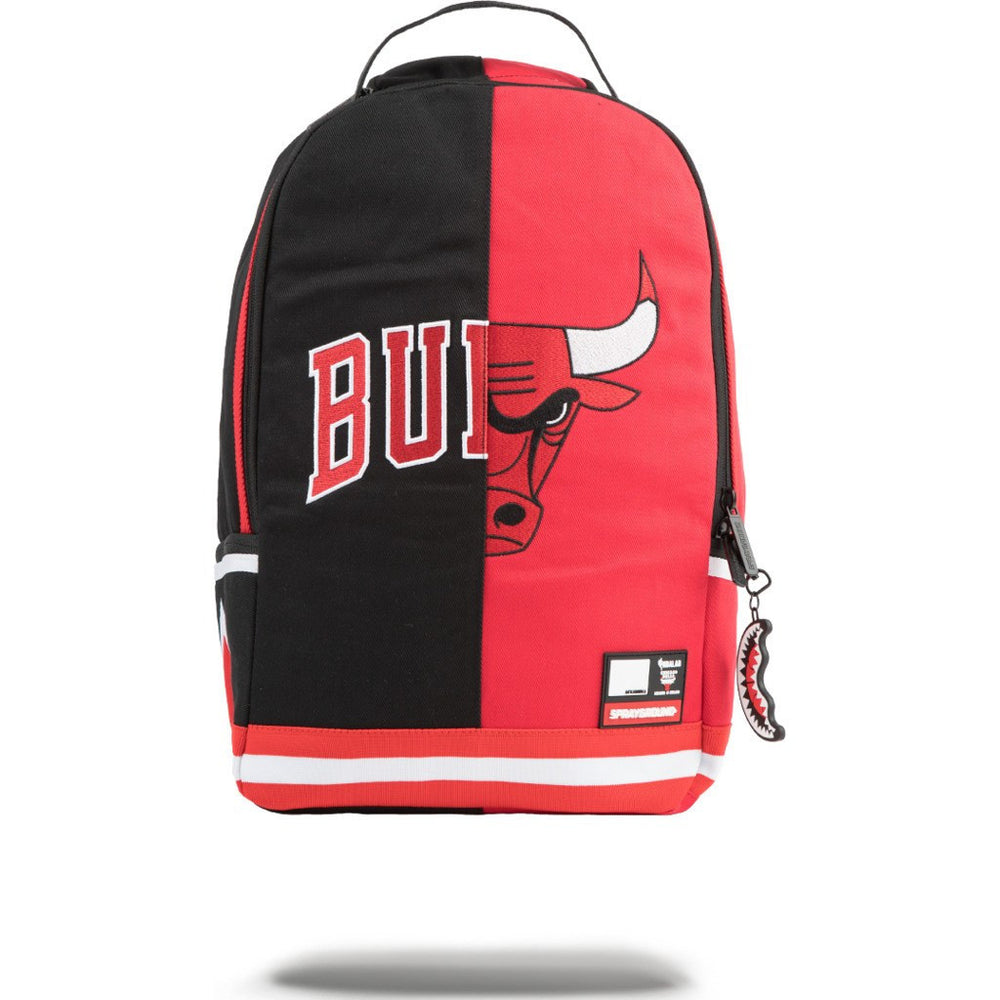 chicago bulls backpack nike Sprayground Chicago Bulls Split Backpack Black/Red 9100B908Nsz – Sportique