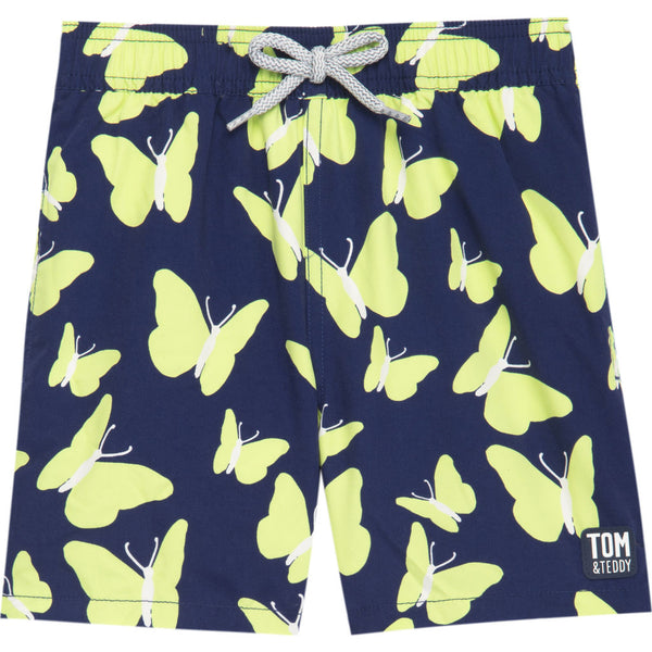 Tom & Teddy Boy's Butterflies Swim Trunk | Pastel Green / 11-12