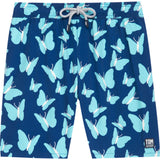 Tom & Teddy Men's Butterflies Swim Trunk | Turquoise / 2XL