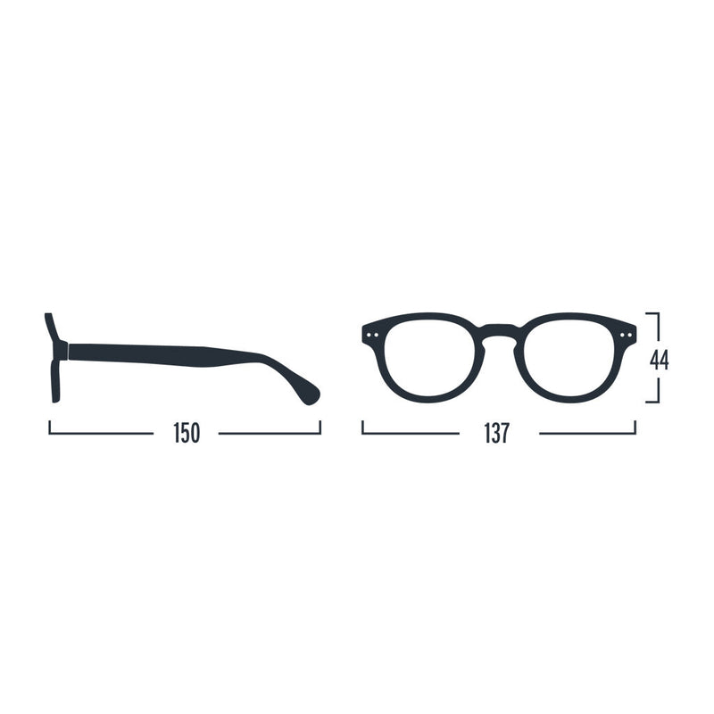 Izipizi Reading Glasses C-Frame | Grey Soft