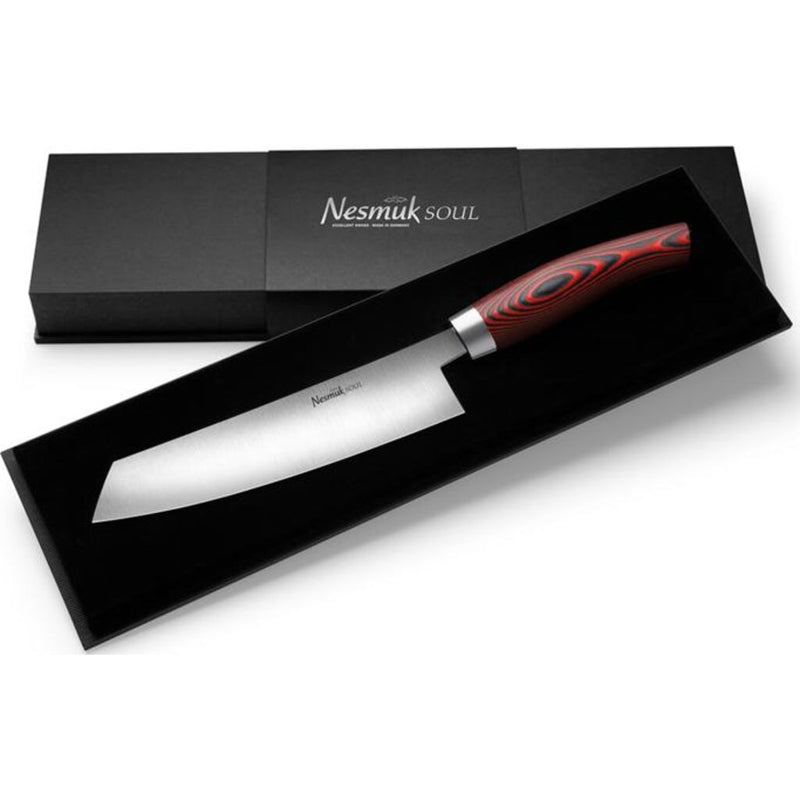 Nesmuk Janus Chef's Knife 180 Micarta Red