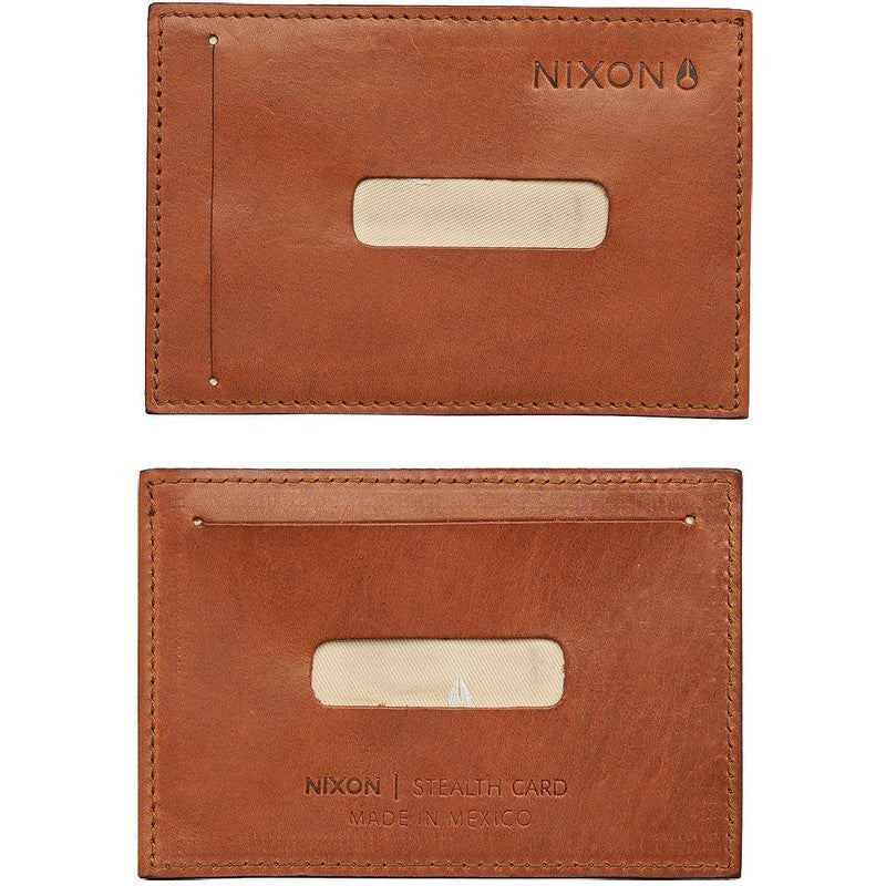 Nixon Stealth Slim Card Wallet | Saddle