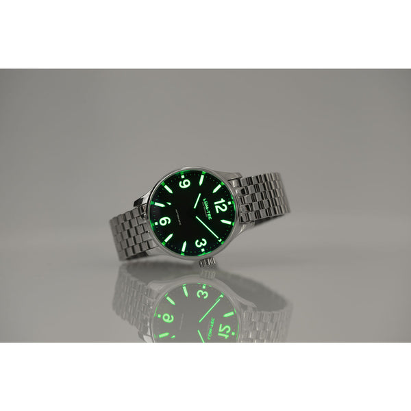 Lum-Tec C6 Automatic Watch | Polished Steel Strap
