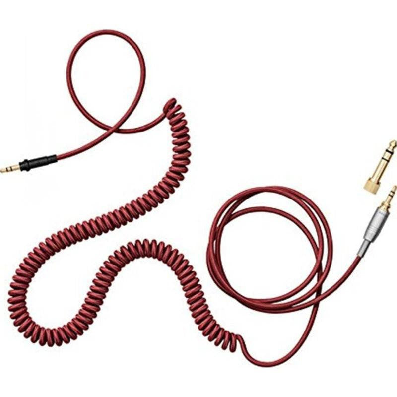 AIAIAI 1.5m Coiled Woven Cable with Adaptor | Red C71