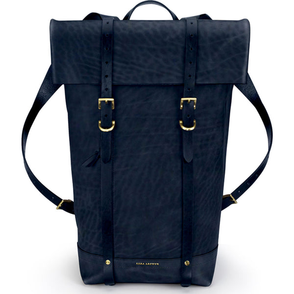 Ezra Arthur Keystone Rucksack Backpack | Navy & Brass