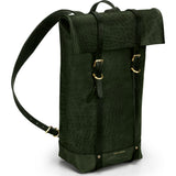 Ezra Arthur Keystone Rucksack Backpack | Green & Brass