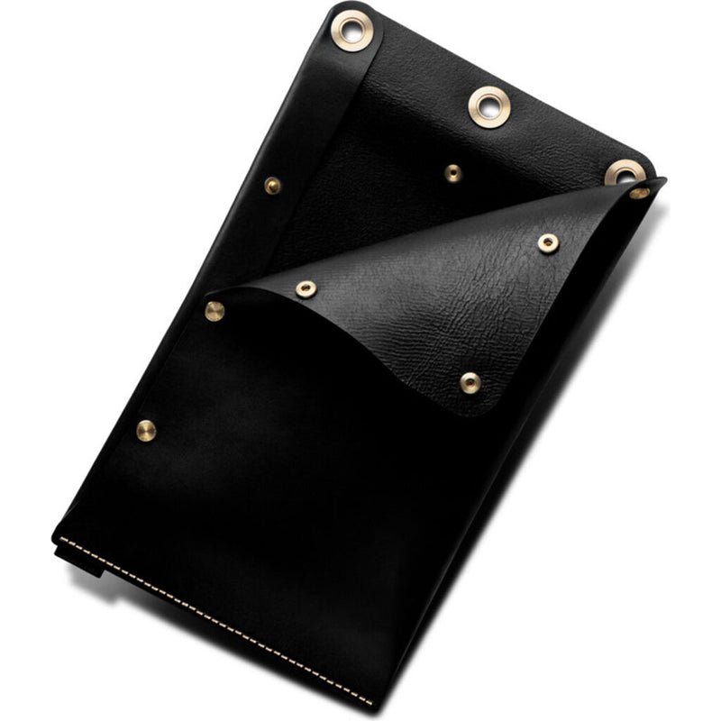 Ezra Arthur Flat Leather Dopp Kit | Jet Top Stitch