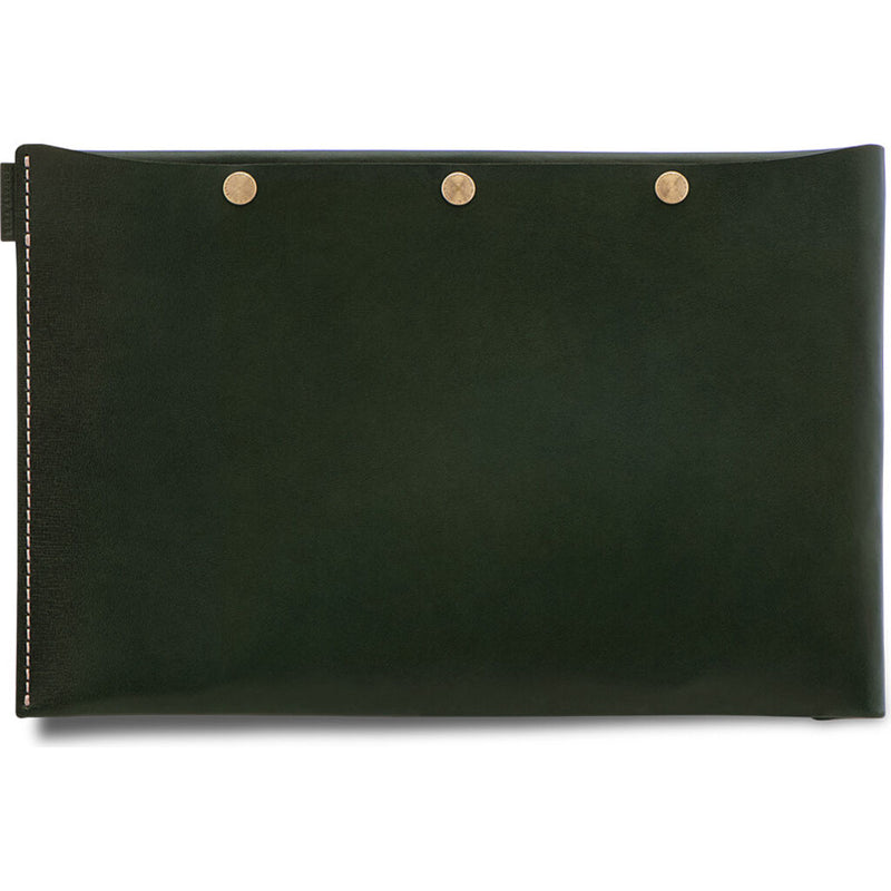 Ezra Arthur Flat Leather Dopp Kit | Green
