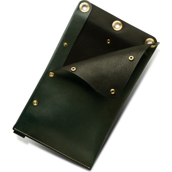 Ezra Arthur Flat Leather Dopp Kit | Green