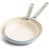 GreenPan Padova Collection 8" & 10" Open Frypan Set | Light Blue