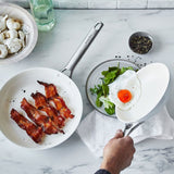 GreenPan Padova Collection 10 Piece Set, 8" Open Frypan, 11" Open Frypan, 3.2QT Covered Sauté Pan, 2QT Covered Sauce Pan, 3QT Covered Sauce Pan with lid, 5QT Covered Casserole | Light Blue