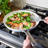 GreenPan Padova Collection 10 Piece Set, 8" Open Frypan, 11" Open Frypan, 3.2QT Covered Sauté Pan, 2QT Covered Sauce Pan, 3QT Covered Sauce Pan with lid, 5QT Covered Casserole | Light Blue