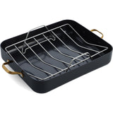 GreenPan Reserve Collection 13"x16" Roaster w/ Rack | Black