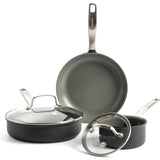 GreenPan Chatham New Collection 5 Piece Set, 1.1QT Covered Saucepan, 9.5" Open Frypan, 2.8QT Covered Sautepan