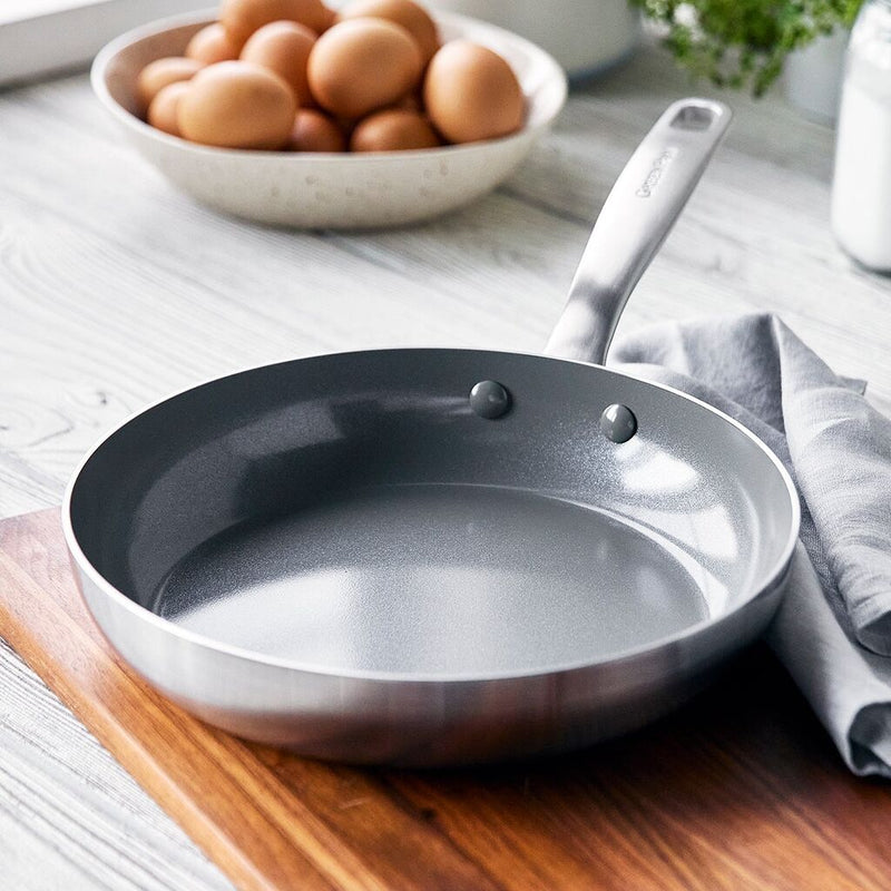 GreenPan Chatham Stainless Steel New Collection 9.5" Open Frypan