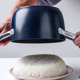 GreenPan 2QT Rice and Grains Cooker w.lid | Twilight - Oxford Blue