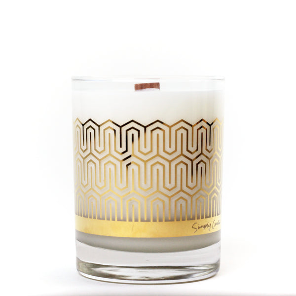Simply Curated The Cocktail Collection 22K Gold Soy Candle | Cucumber Sweetgrass