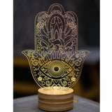 Studio Cheha Hamsa Hand LED Table Lamp | Birch