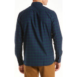 Lacoste Men's Woven Shirt | Sinople/Meridian Blue 