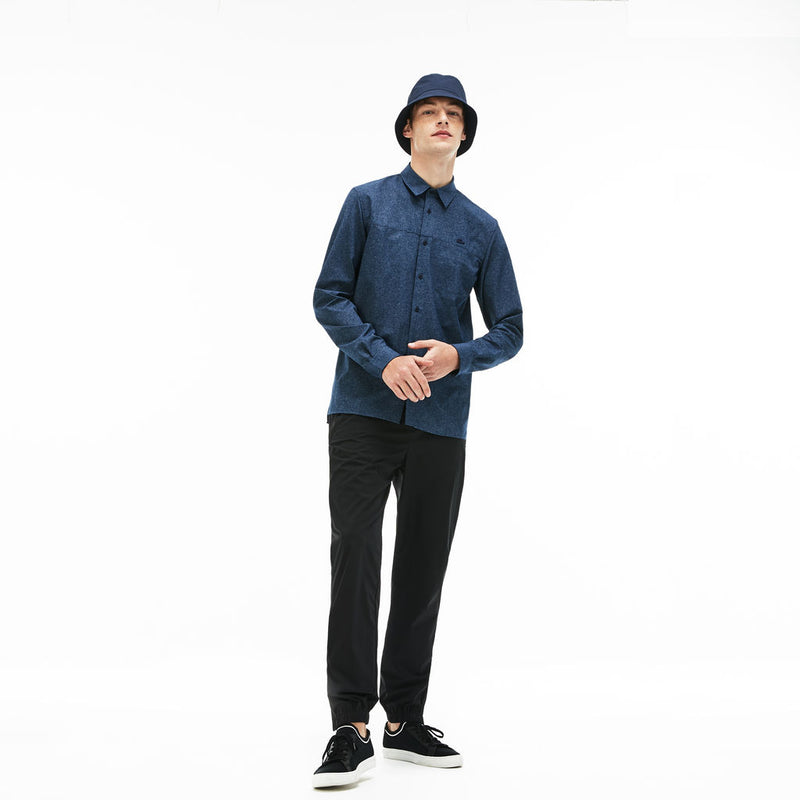 Lacoste Men's Motion Regular Fit Shirt | Blue Chine- ch4863_S(38)