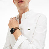 Lacoste Men's Poplin Slim Stretch Shirt | Navy Blue_M(40)