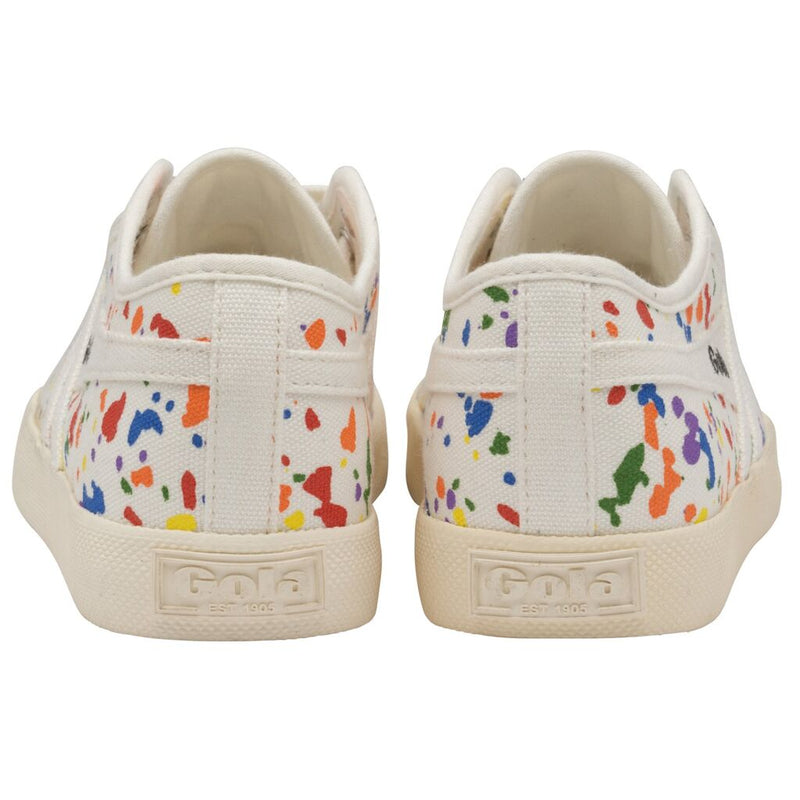 Gola Kid's Coaster Splatter Sneakers | Off White/Multi