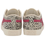 Gola Kid's Coaster Cheetah Sneakers | Off White/Fluro Pink