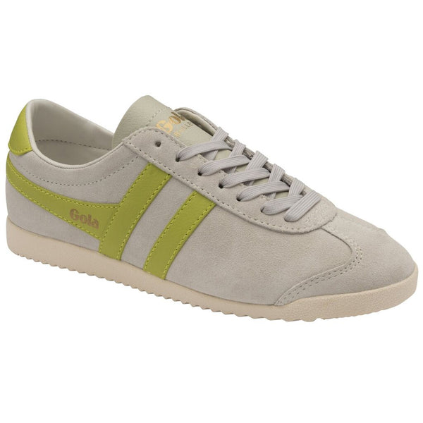 Gola Women's Bullet Suede Sneakers | Off White/Citron