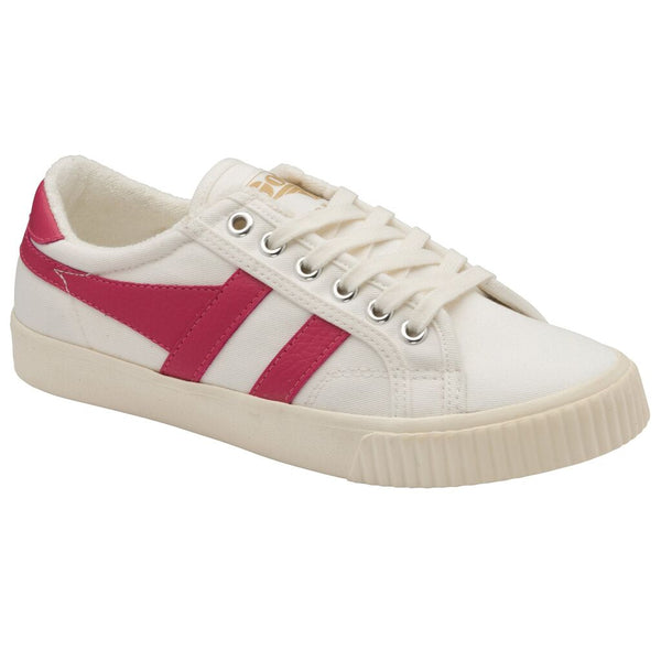Gola Women's Tennis Mark Cox Sneakers | Off White/Fluro Pink