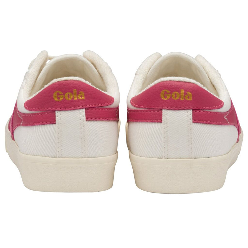 Gola Women's Tennis Mark Cox Sneakers | Off White/Fluro Pink