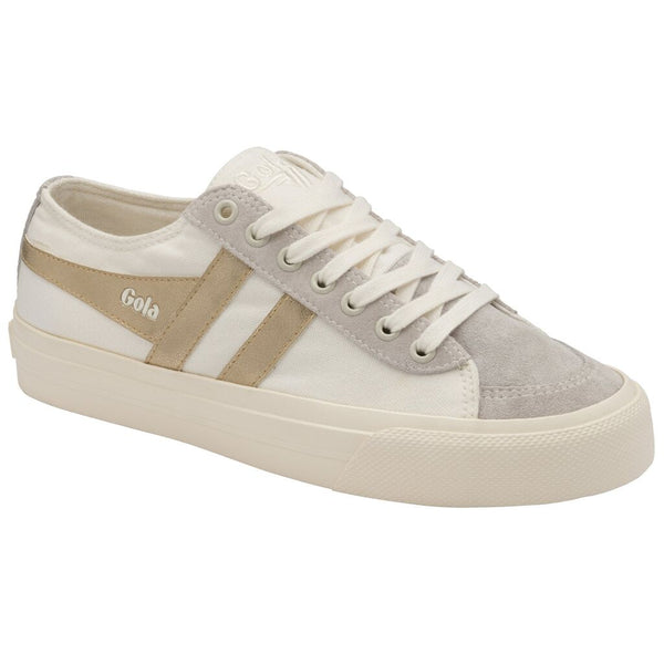 Gola Women's Quota II Mirror Sneakers | Off White/Gold