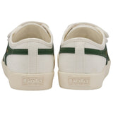 Gola Women's Coaster Velcro Sneakers | Off White/Dark Green