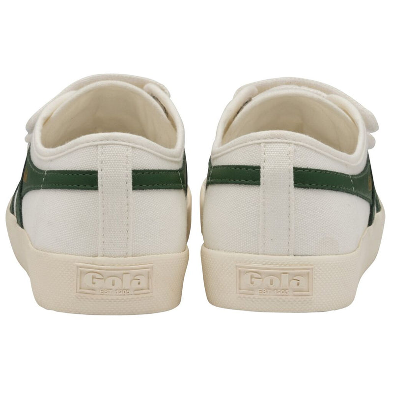 Gola Women's Coaster Velcro Sneakers | Off White/Dark Green